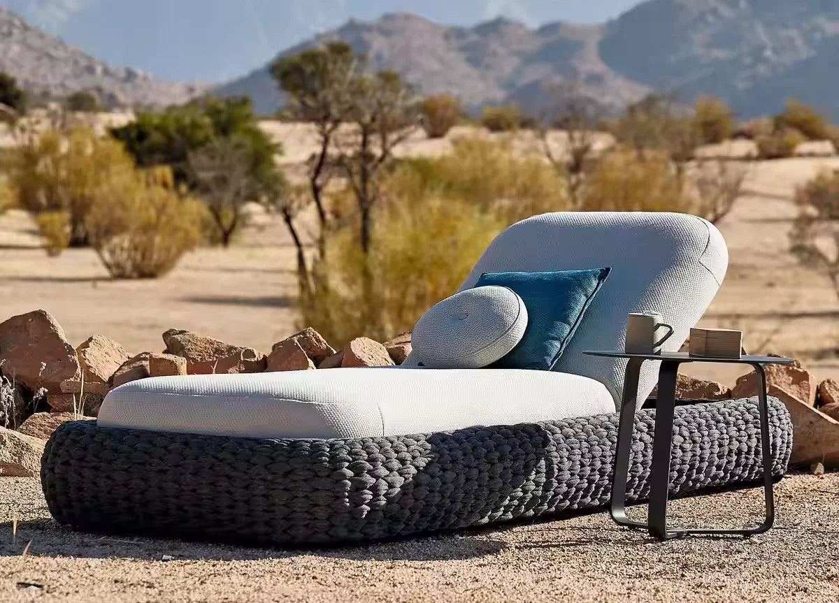 Outdoor Rattan Aluminum Recliner Sun Lounger/Armchair - various colours & styles