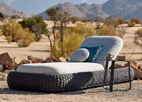 Outdoor Rattan Aluminum Recliner Sun Lounger/Armchair - various colours & styles