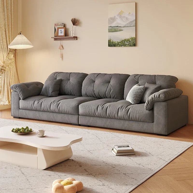 Modern Minimalist Cloud Comfort 3-Seater Sofa 3.0m With Plush Fabric