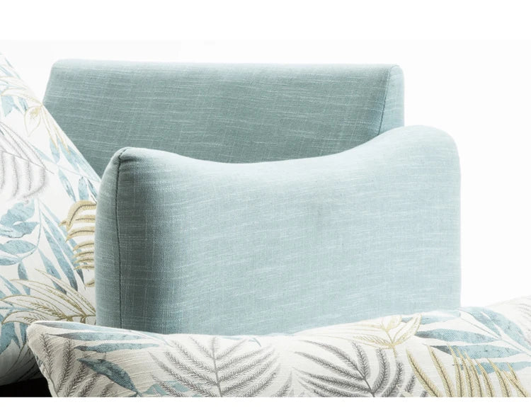 Arlo Scandinavian Modern Upholstered Accent Armchair with Solid Wood Legs