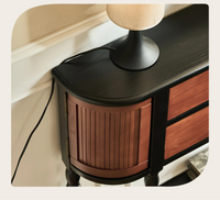 Luxury French Inspired Two-Toned Solid Wood Console Table - 2 Options