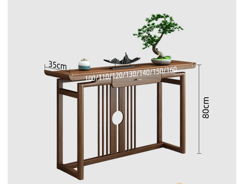 Japandi Solid Wood Console Table - 4 Sizes
