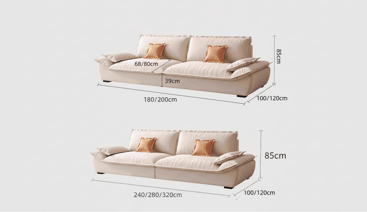 Cloud Soft Modular Fabric Lounge Sofa – 7 Sizes