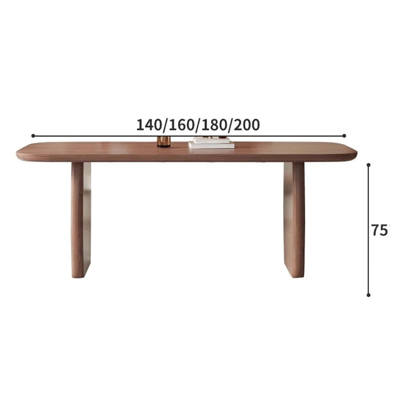Macchiato Walnut Dining Table in Solid Rubberwood  140cm & 160cm - Rectangle