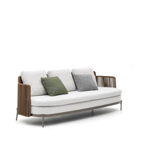 3 Seater Plush Minimalist Outdoor Rattan Sofa