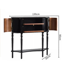 Luxury French Inspired Two-Toned Solid Wood Console Table - 2 Options