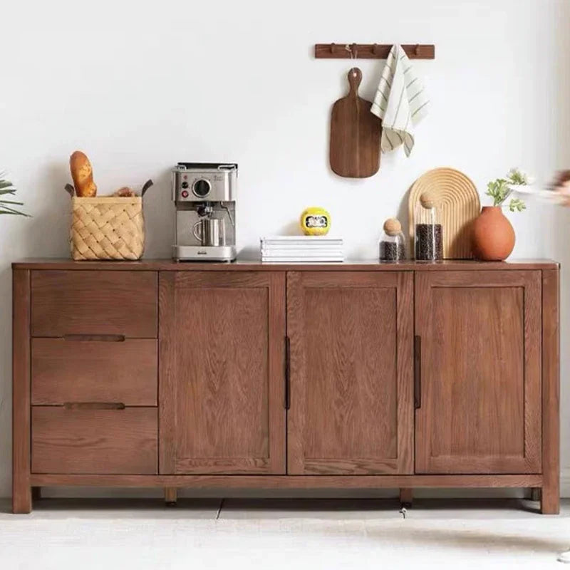 Northwood Artisan Oak Sideboard 180x40x82.5cms - Warm Walnut Finish