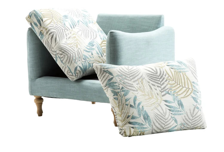Arlo Scandinavian Modern Upholstered Accent Armchair with Solid Wood Legs