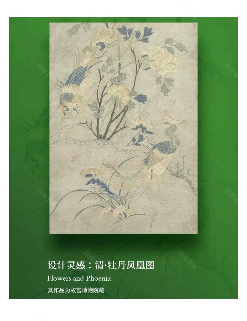 Luxury American-Style Sideboard in Black with Hand-Painted Floral Panels - 2 Sizes