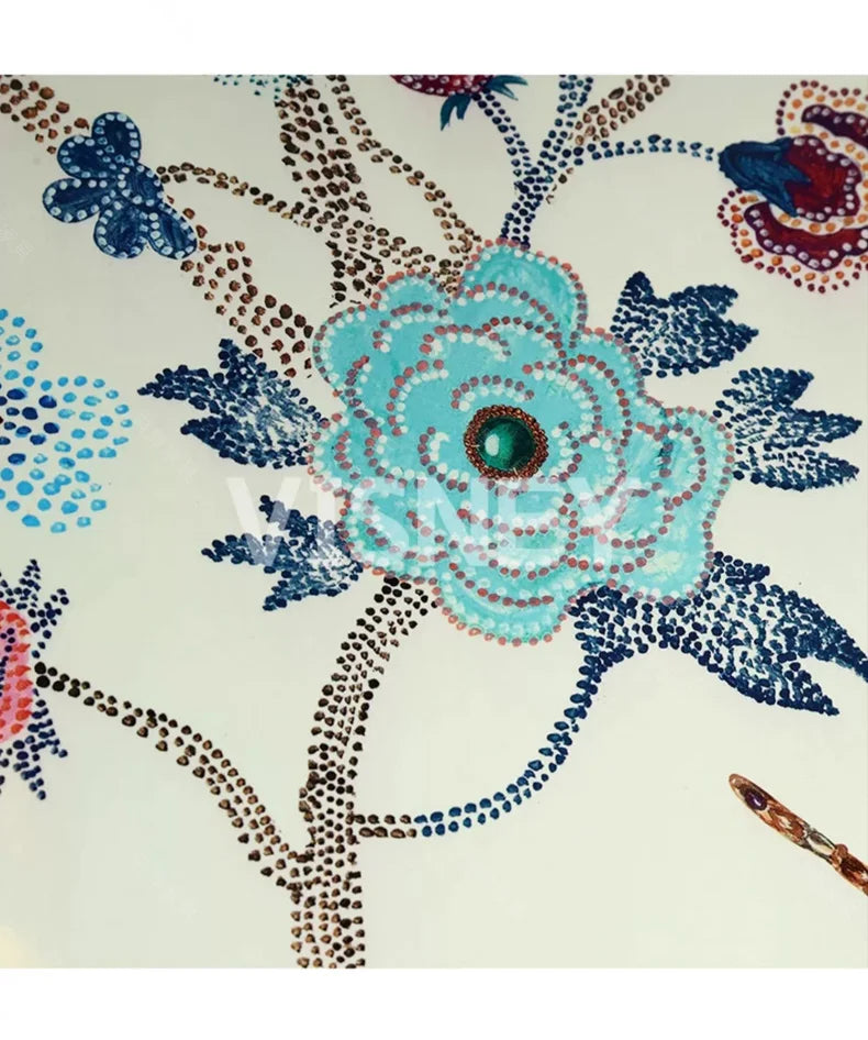 Chinese-French Fusion Hand Painted Floral Panel Sideboard - 2 Sizes