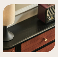 Luxury French Inspired Two-Toned Solid Wood Console Table - 2 Options