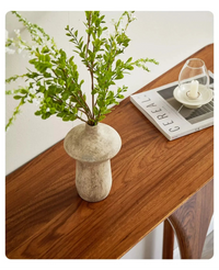 Light Luxurious Classics: Solid Hardwood Console Table – Ebony-Toned Finish