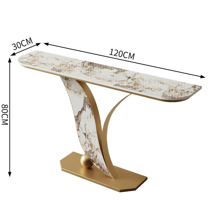 Monroe Modern European Sintered Stone Entryway Console Table - 6 Options