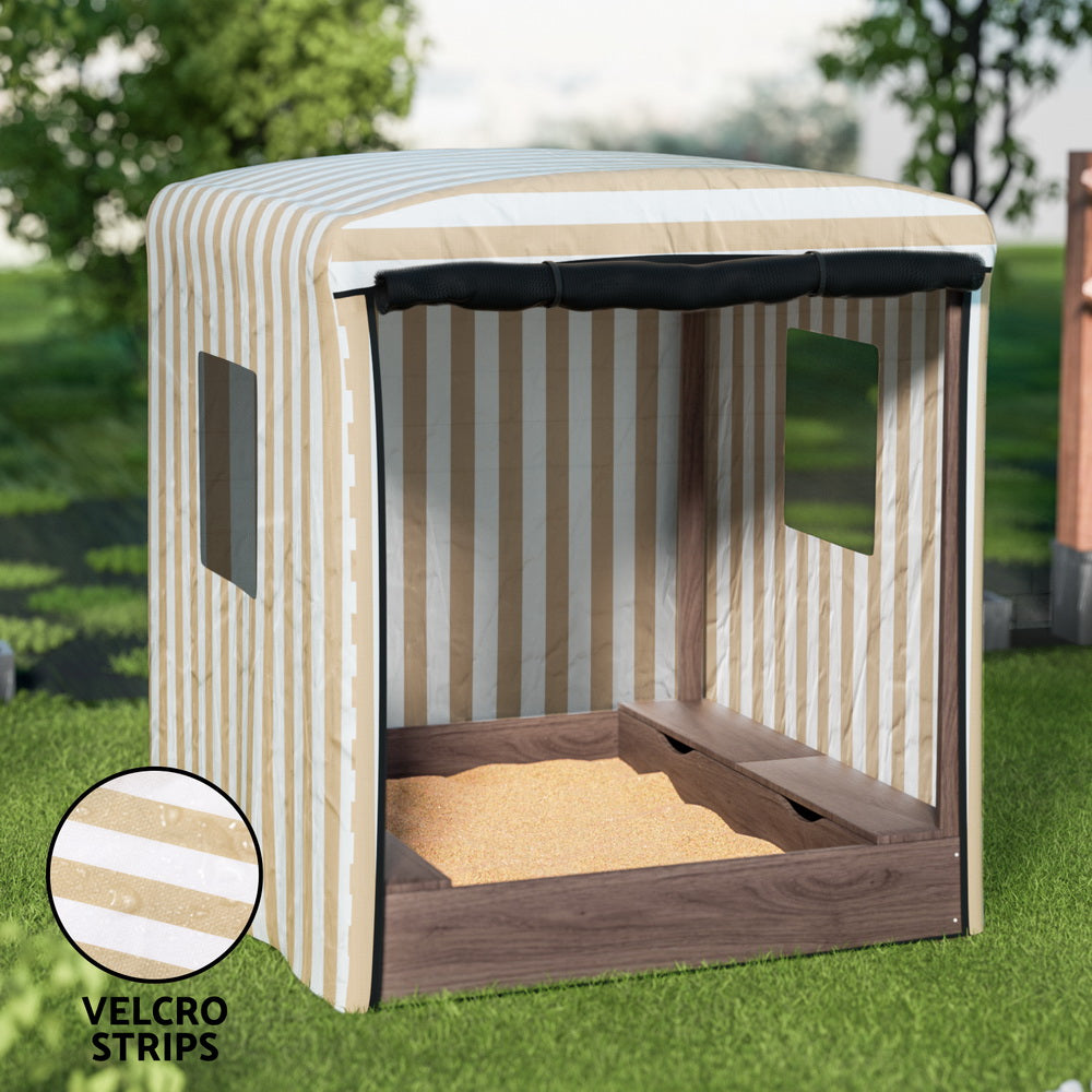 Kids Sandpit Wooden with Canopy  120cm