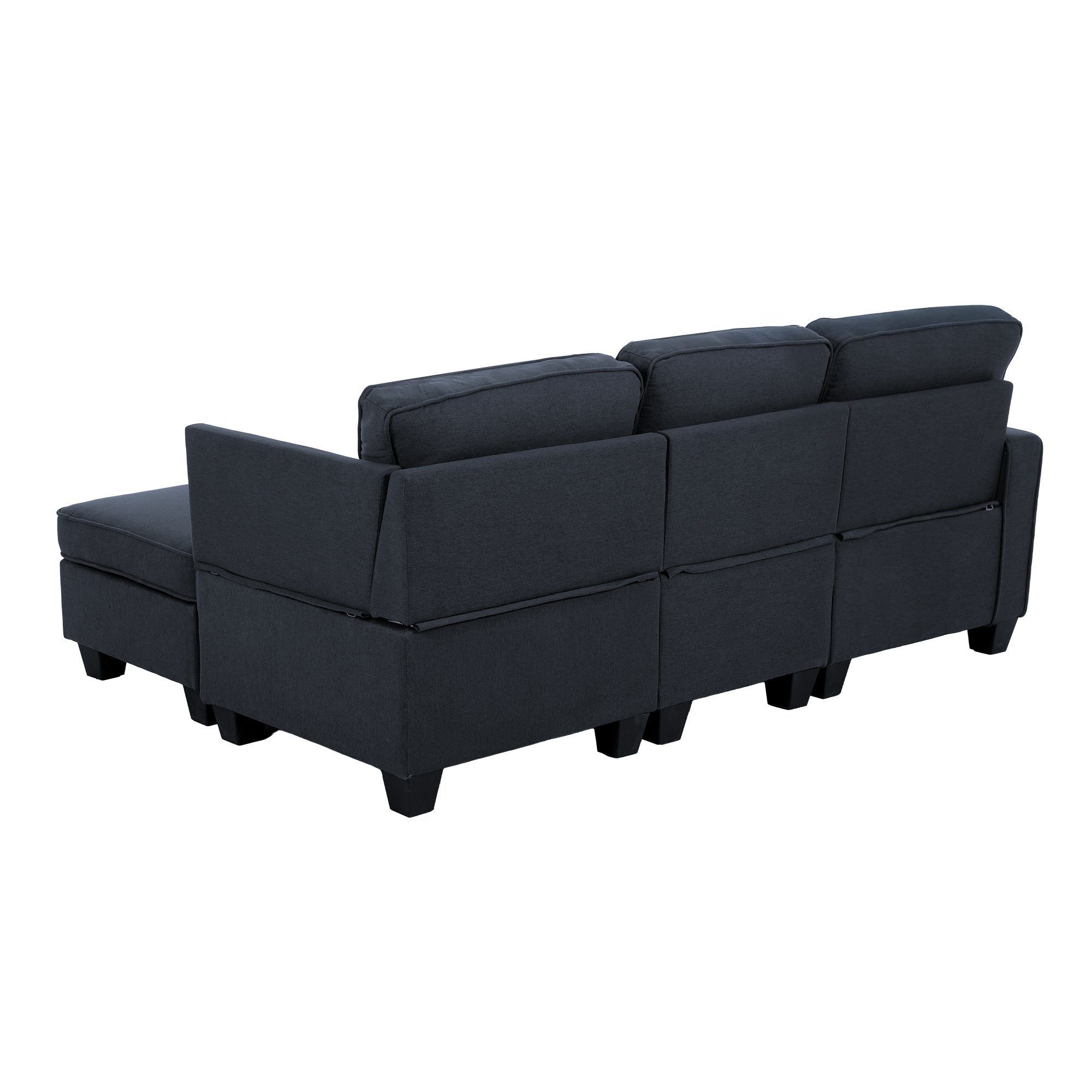 Modular Sofa Chaise Set 4-seater - Dark Grey