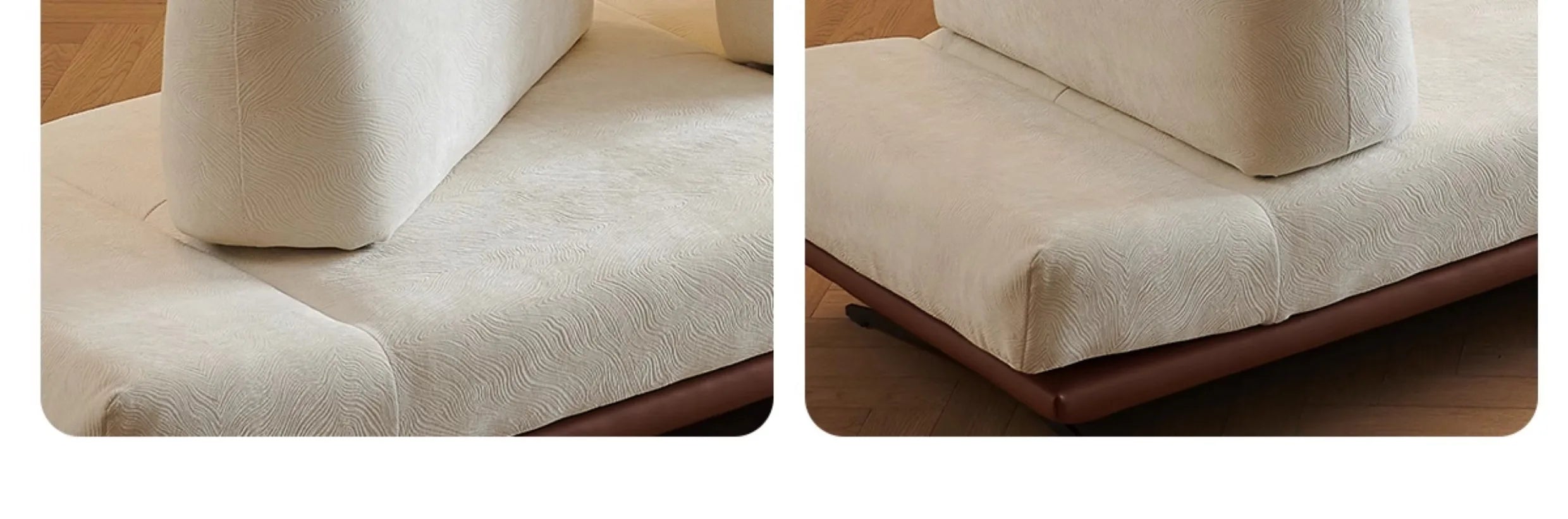 Italian Minimalism Modular Recliner Sofa With Adjustable Chenille Seating 3.69m