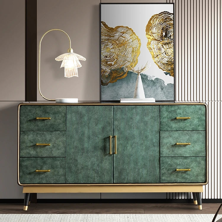 Modern Sideboard with Wood Based Panels and Solid Wood Drawers - 2 Colours