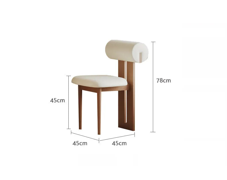 Retro Travertine Stone 6-Seater Dining Set with Upholstered Chairs