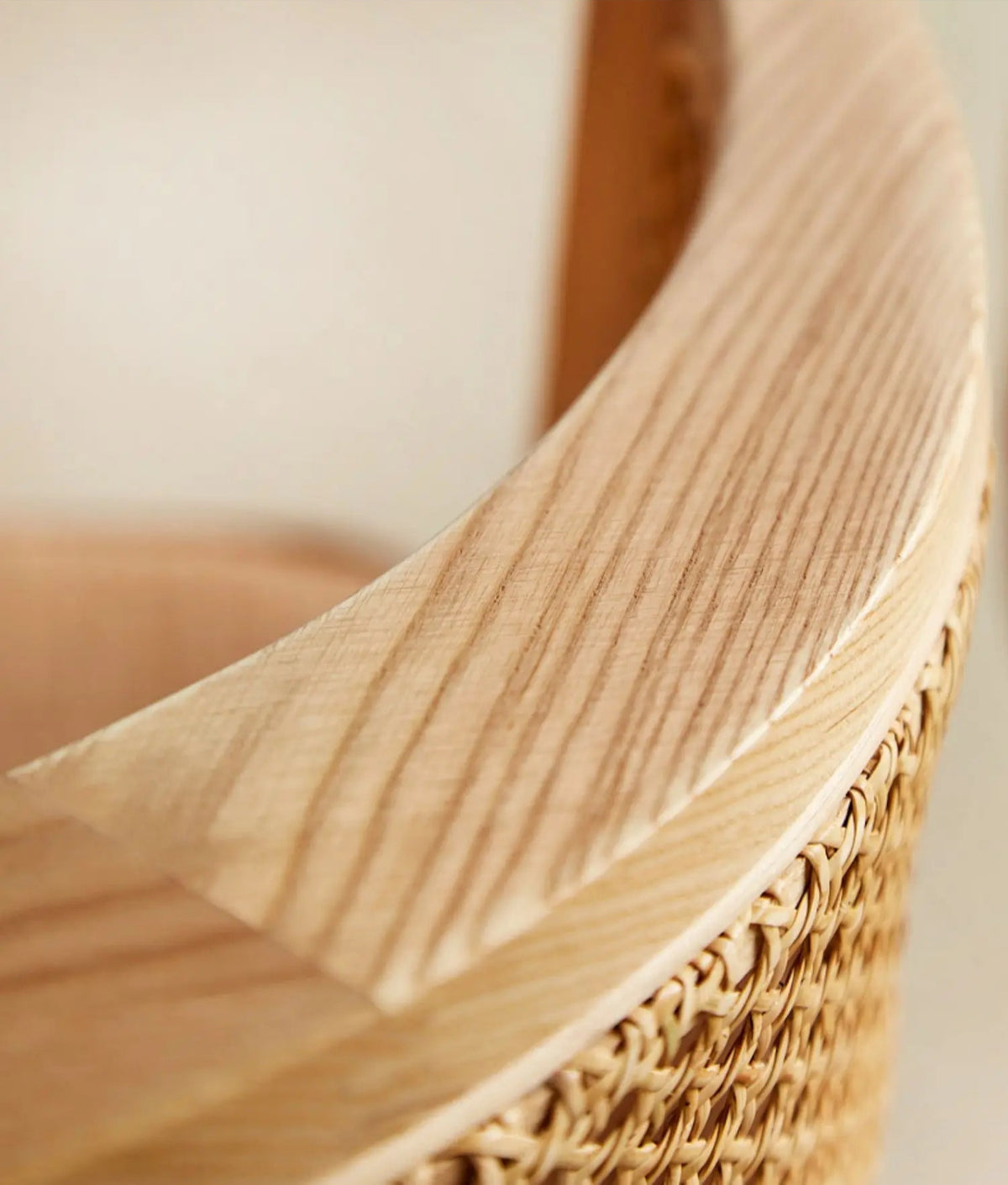 Hand Woven Ash Timber 3 pc Table And Chairs With Plush Dense Cushions