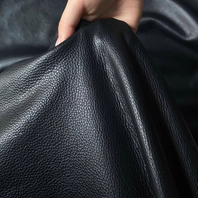 Modern Minimalist Italian Leather Deep Seat Sofa & Solid Wood Frame - 3 Sizes