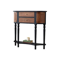 Luxury French Inspired Two-Toned Solid Wood Console Table - 2 Options