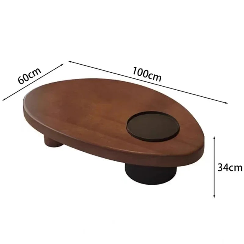 Luma Soft Minimalist Solid New Zealand Pine Coffee Table