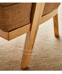 Hand Woven Ash Timber 3 pc Table And Chairs With Plush Dense Cushions