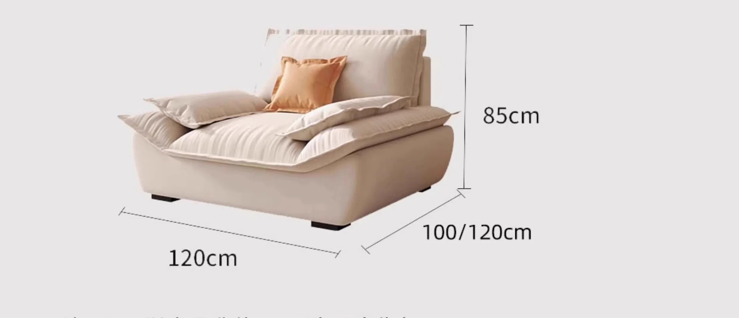 Cloud Soft Modular Fabric Lounge Sofa – 7 Sizes