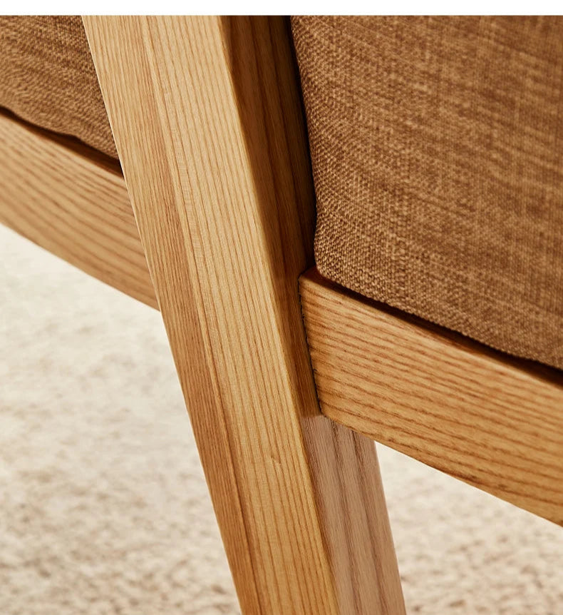 Hand Woven Ash Timber 3 pc Table And Chairs With Plush Dense Cushions