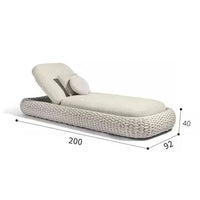 Outdoor Rattan Aluminum Recliner Sun Lounger/Armchair - various colours & styles