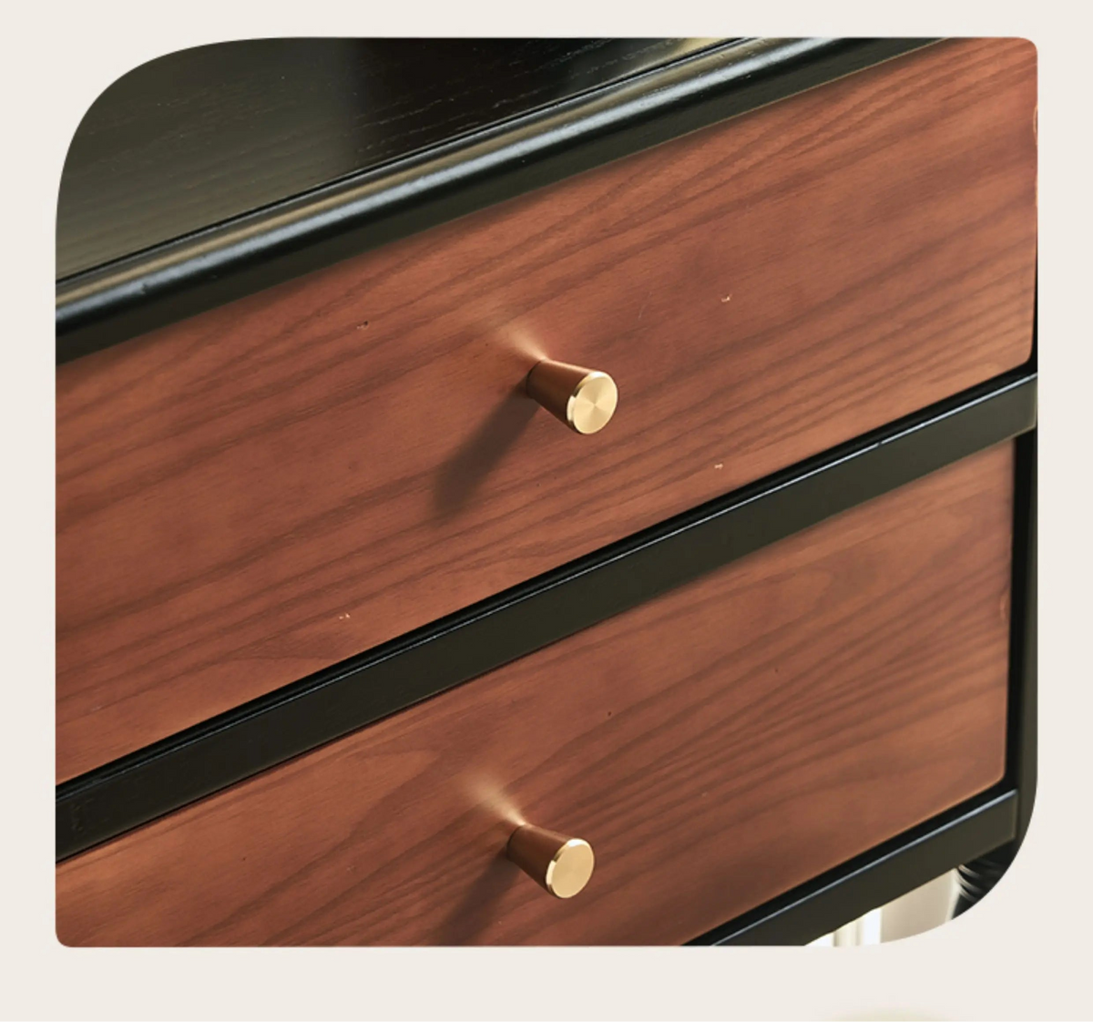 Luxury French Inspired Two-Toned Solid Wood Console Table - 2 Options