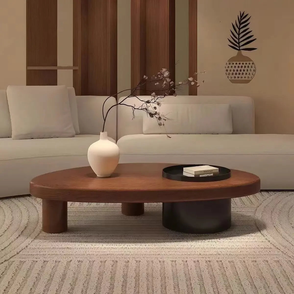 Luma Soft Minimalist Solid New Zealand Pine Coffee Table