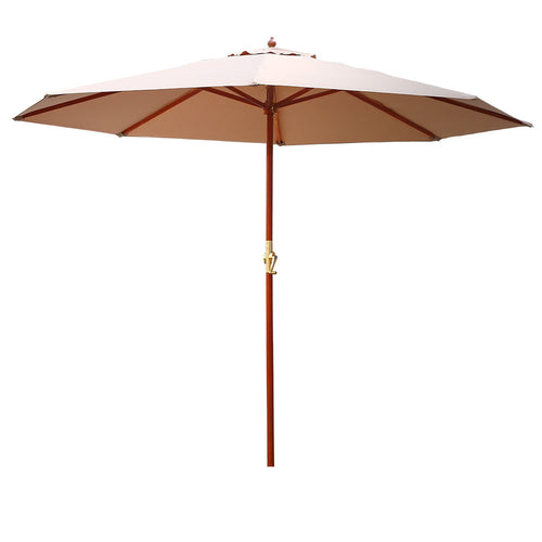 Instahut 3m outdoor umbrella pole beach garden sun stand patio - 3 colours 1
