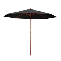 Instahut 3m Outdoor Umbrella Pole Beach Garden Sun Stand Patio - 3 Colours