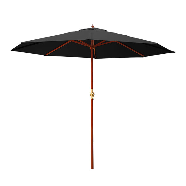 Instahut 3m Outdoor Umbrella Pole Beach Garden Sun Stand Patio - 3 Colours