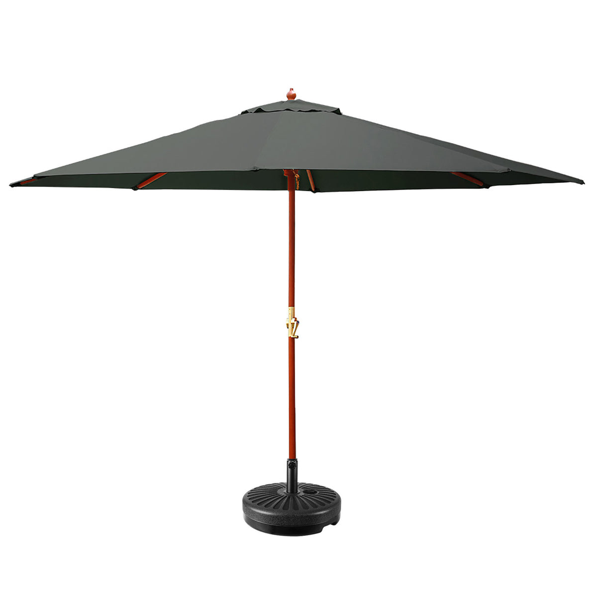 Instahut 3m Outdoor Umbrella w/Base Pole Sun Stand Deck - 3 Colours