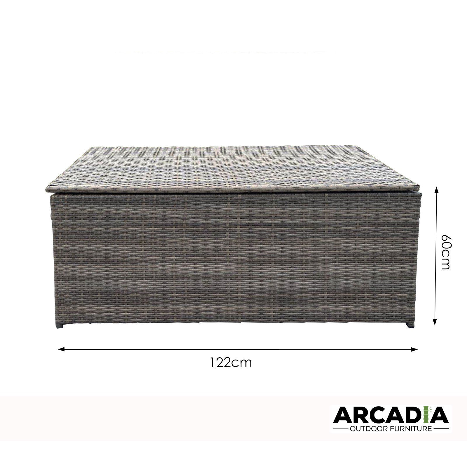 Arcadia outdoor rattan storage box - oatmeal 5