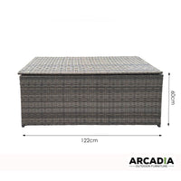 Arcadia Outdoor Rattan Storage Box  - Oatmeal