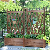 Medium Raised Garden Bed 60x30x33cm Wooden Planter Box