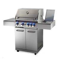 EuroGrille 5 Burner Outdoor BBQ Grill Gas Stainless Steel Kitchen Commercial