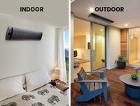 BIO Electric Outdoor Strip Heater Alfresco Ceiling Wall Mount Heating Bar Panel  x 2 - 2400w