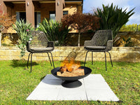 Black lassen cast iron fire pit - 78cms 2