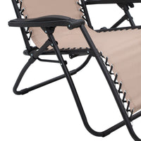 Wallaroo Zero Gravity Reclining Deck Lounge - Beige