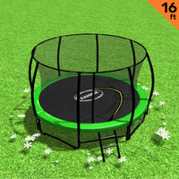 Trampoline With Ladder Spring Mat Safety Pad Cover Round Enclosure 16ft - 5 Colours