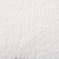 Bliss Bouclé Sherpa Fabric Armrest Dining Chair Set (2 Chairs) - White