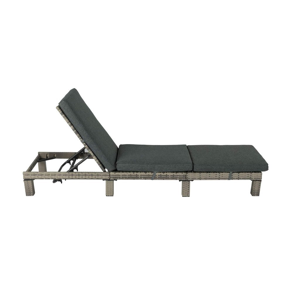 Outdoor Rattan Adjustable Sunbed
