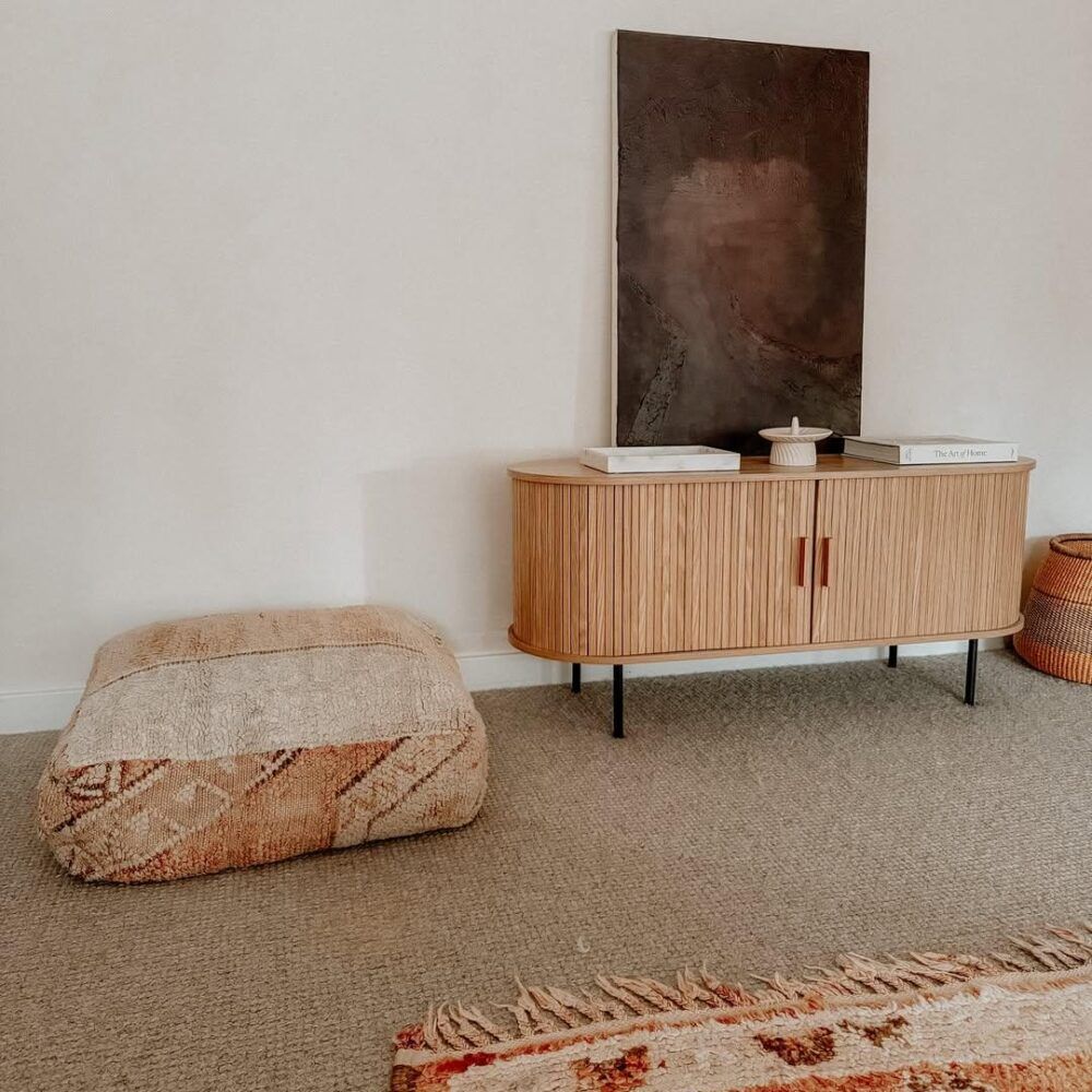 Ripple 2 Door Wood Sideboard 120cms - Natural