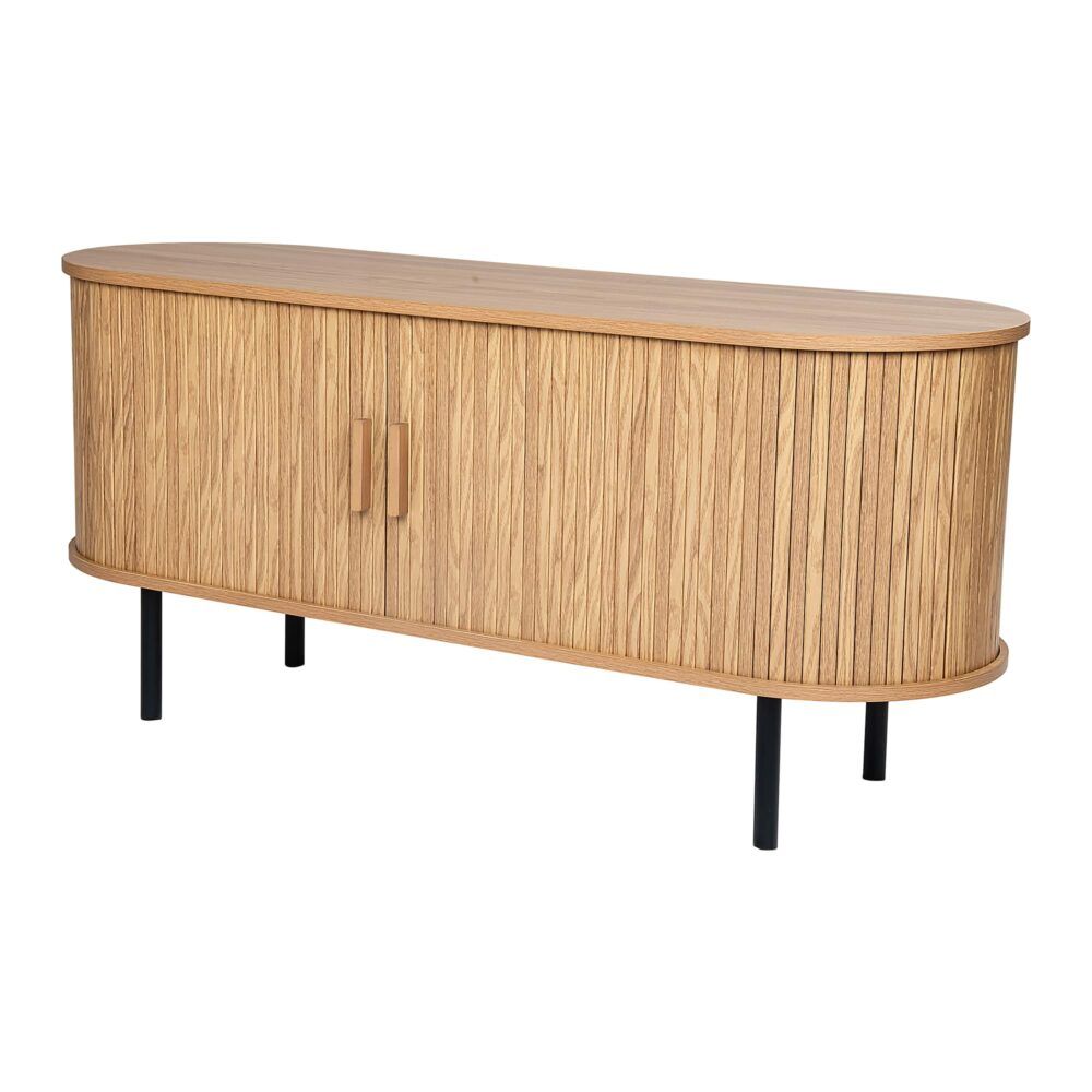 Ripple 2 Door Wood Sideboard 120cms - Natural