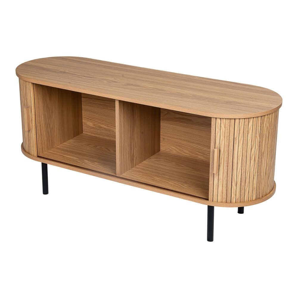 Ripple 2 Door Wood Sideboard 120cms - Natural