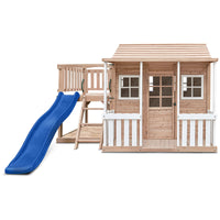 Lifespan Kids Finley Cubby House with 1.8m Slide - Blue and Green